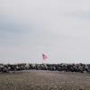 Flag on Breakers - Winthrop Beach 